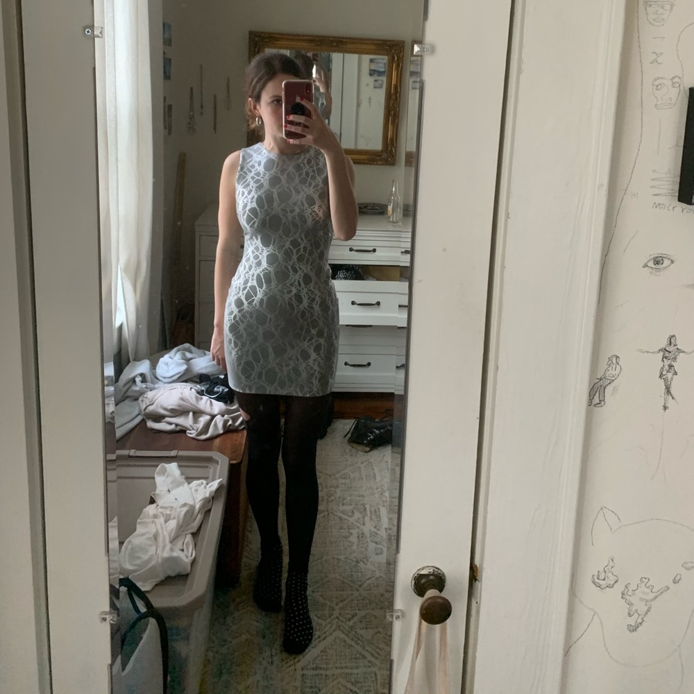 Elizabeth and James bodycon metallic dress